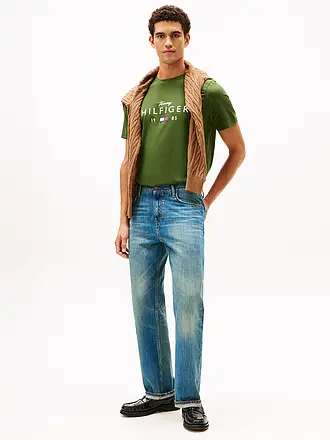 TOMMY HILFIGER | T-shirt | dunkelgrün